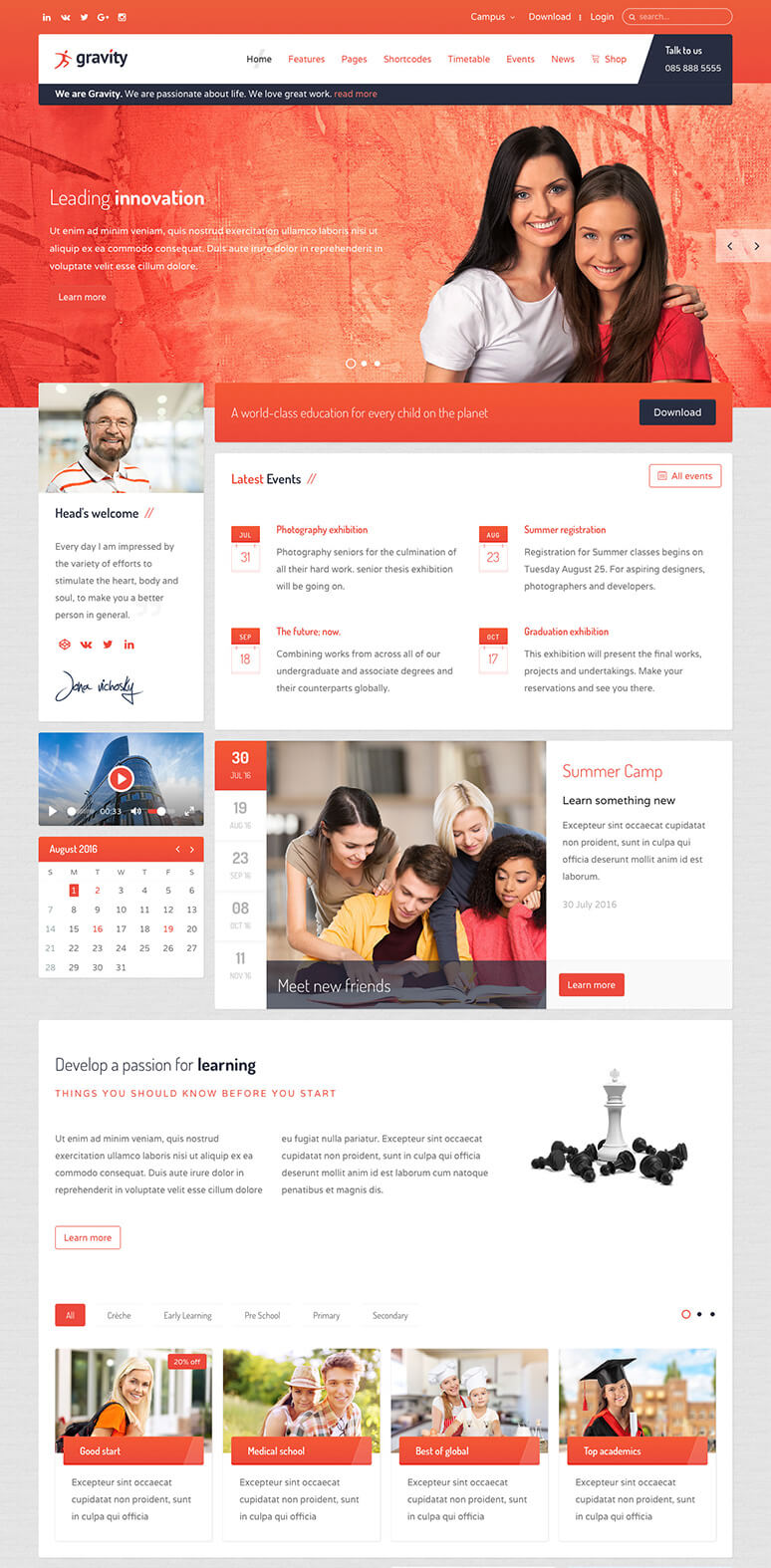 Gravity Joomla Template