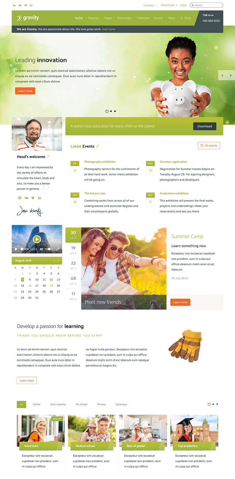 Gravity Joomla Template